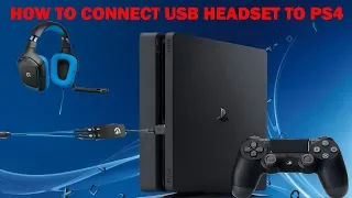 How to connect a USB headset to ps4