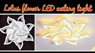 How to assemble Lotus flower LED ceiling light - 10 Petals 🌺