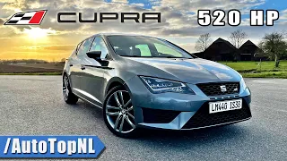 520HP Seat Leon Cupra *HUGE TURBO* REVIEW on AUTOBAHN by AutoTopNL