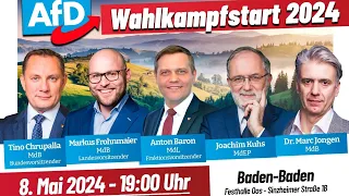 Wahlkampfstart 2024: AfD in Baden-Baden