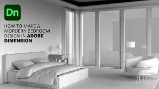 Adobe Dimension 3.2 | 3D Bedroom Interior Design speed build | Adobe Dimension