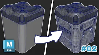 Let's try the new boolean tool on Maya 2023 and retopo ! Timelapse - part #02