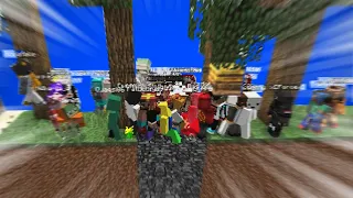 Minecraft but I trapped 100 players in an ant farm...
