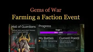 Farming a Faction Event - Gems of War