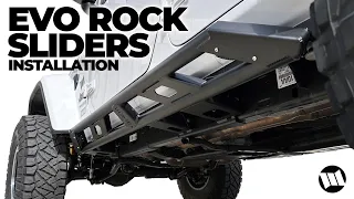 EVO Frame Mounted Rock Sliders for a Jeep JL Wrangler Unlimited How to Install