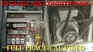 Package Air Conditioning With Four Compressor || Full Practical Video ❄️❄️❄️