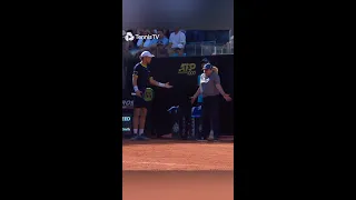 Ice Cold Line Judge Response To Casper Ruud Nearly Hitting Her 🤷