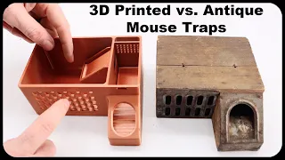 3D Printed vs. Antique Delusion Mouse Trap. Mousetrap Monday.