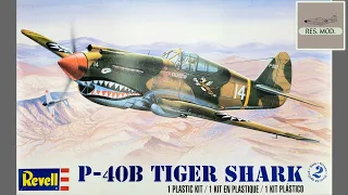 P-40 Tiger Shark | TIMELAPSE | Full Build | Revell | Monogram | Scale Model Building|WWII|Airplane