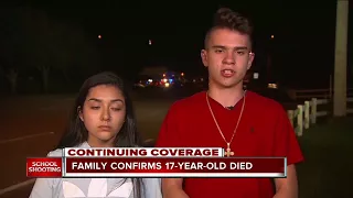 Family confirms 17-year-old died in south Florida school shooting