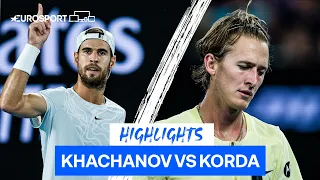Khachanov through as Korda RETIRES | Australian Open 2023 | Eurosport Tennis