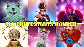 All Contestants Ranked Masked Singer S1, S2, S3, S4, S5 & S6