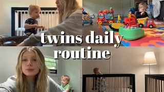 16 month old TWINS daily routine (rainy day, teething, etc.)