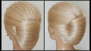 Легкая идеальная прическа.Как убрать торчащие волосы!Easy perfect hairstyle.How to gently make hair