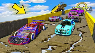 cars vs cars challenge 777.7777% people break there keybord after this race in GTA 5!