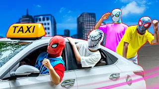 What If 10 SPIDER-MAN in 1 HOUSE ??? | Spiderman is Humorous Taxi Driver passenger Pregnant spider