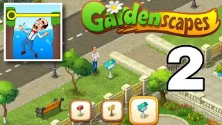 GARDENSCAPES: Day 2, Gameplay Walkthrough (IOS, Android)