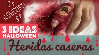 🔴🔴 HERIDAS de HALLOWEEN FALSAS 🔴🔴 PASO A PASO 🔴🔴 FÁCILES 🔴🔴 DE MENTIRA 🔴🔴