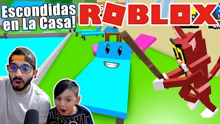 Escondidas en La Casa del Gato Malo | Roblox Hide and Seek | Juegos Karim Juega