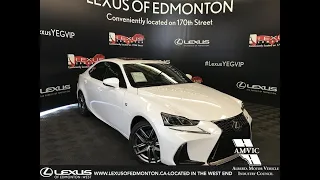 White 2019 Lexus IS 350 F Sport Series 3 Walk Around Review - West Edmonton, AB