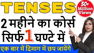 All Tenses in 1 Hour || Tense in English Grammar || Present tense, Past tense and Future tense