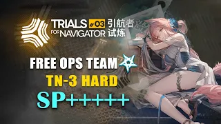 [Arknights-CN] Trials for Navigator 03, TN-3 Hard, Free Ops Team, The Power of SP+++