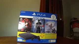 Распаковка и подключение Консоли PlayStation 4 Slim