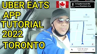 Uber Eats app tutorial Toronto Canada 2022