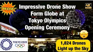 TOKYO OLYMPICS OPENING CEREMONY DRONE SHOW #TokyoOlympics