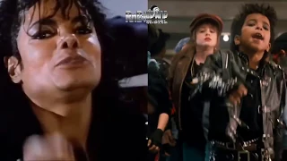 Michael Jackson Video Comparison / Kids Version of Bad Side by Side