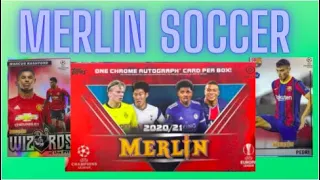2021 Topps Merlin Soccer UEFA CHAMPIONS Hobby Box ** NEW! ** 1 Auto + Parallels Great Product!