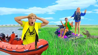 Rescuing My Best Friend Stranded on Abandoned Island!! (Will they survive?)