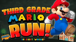 Third Grade Mario Run | Back to School Brain Break | 3rd Grade Sight Words | Just Dance | Go Noodle