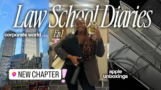 LAW SCHOOL DIARIES | Prep, Macbook Unboxing, New Chapters & Timetables! — ep 1 🎧