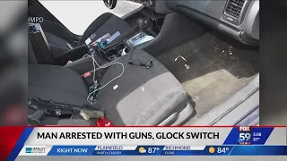 IMPD: Man arrested during traffic stop after possessing ‘glock switch’