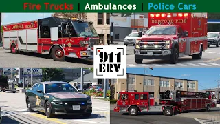 Fire Trucks, Ambulances, and Police Cars Responding Compilation | September 2022