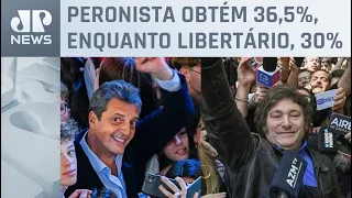 Sergio Massa e Javier Milei disputarão 2º turno na Argentina em 19 de novembro