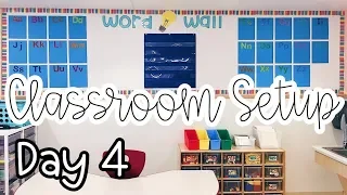 CLASSROOM SETUP 2019! | FIRST YEAR KINDERGARTEN TEACHER CLASSROOM SET UP DAY 4