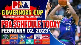 PBA SCHEDULE TODAY February 02, 2023/Pba Standings/pba Game Result