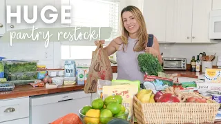 *HUGE* Grocery Haul | FRIDGE & PANTRY RESTOCK + Meals I Eat Every Week