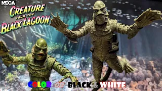 Neca Creature from the Black Lagoon Black & White & Color Review & Unboxing of the Universal Monster