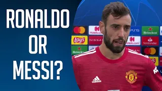 Ronaldo or Messi? ft. Bruno Fernandes, Ibrahimovic, De Bruyne 2021