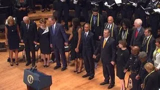 George Bush Faces Backlash For Swaying to Music at Slain Dallas Cops Memorial