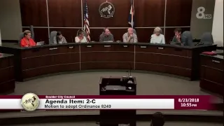 Boulder City Council Special Meeting 08-23-18