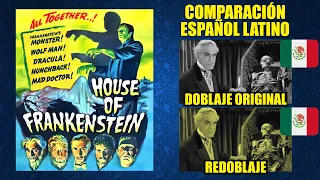 La casa de Frankenstein [1944] Comparación del Doblaje Latino Original y Redoblaje | Español Latino