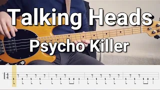 Talking Heads - Psycho Killer (Bass Cover) Tabs