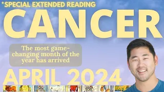 CANCER April 2024 - RARE MONTH OPENING DOORS YOU DIDN’T KNOW ABOUT! 🌠 Tarot Horoscope ♋️