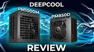 Deepcool PM850D and PQ1000M Review - 80 Plus Gold value in spades BUT...