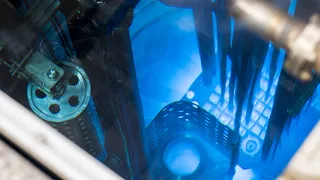 Cherenkov radiation | Working nuclear reactor