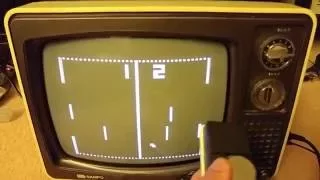 Sampo B&W TV with built in PONG!